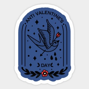 Anti Valentines Day Tattoo Aesthetic Sticker